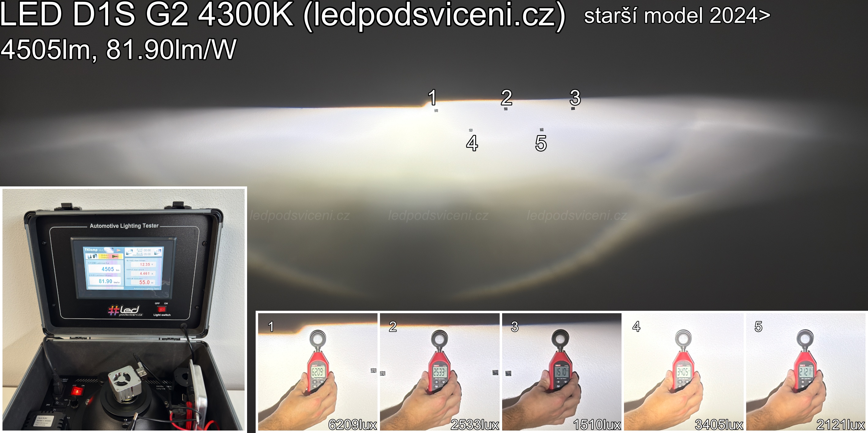 LED D1S G2 ledpodsviceni.cz 4300K